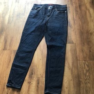7 for all mankind wax coated ankle skinny